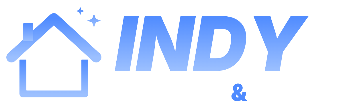 Indy Movers & Maids logo (white)
